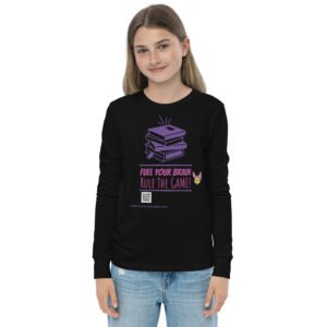 Fuel Your Brain, Rule The Game! Youth long sleeve tee